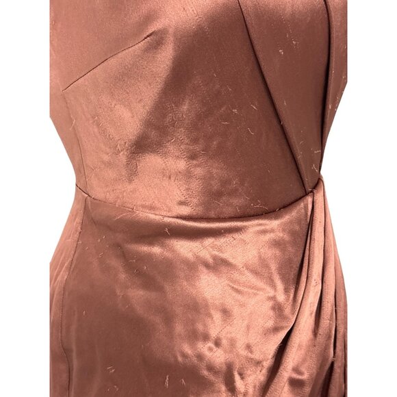 SAU LEE X Revolve Preston Dress in Brown 4 as-is Maxi Gown Womens - Picture 7 of 12